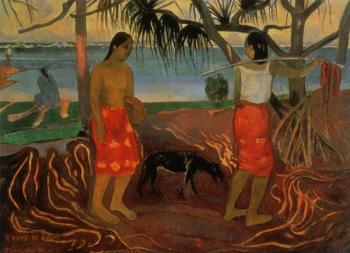 Paul Gauguin : Beneath the Pandanus Tree